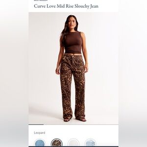 Abercrombie & Fitch Curve Love Mid Rise Slouchy Jean